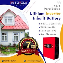 Torque SMART Wall Mounted Inverter-Inbuilt Lithium Battery